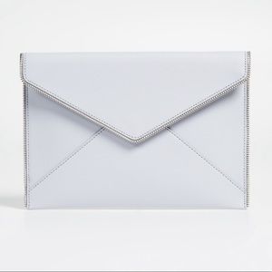 NWT Rebecca Minkoff Leo Clutch in Optic White